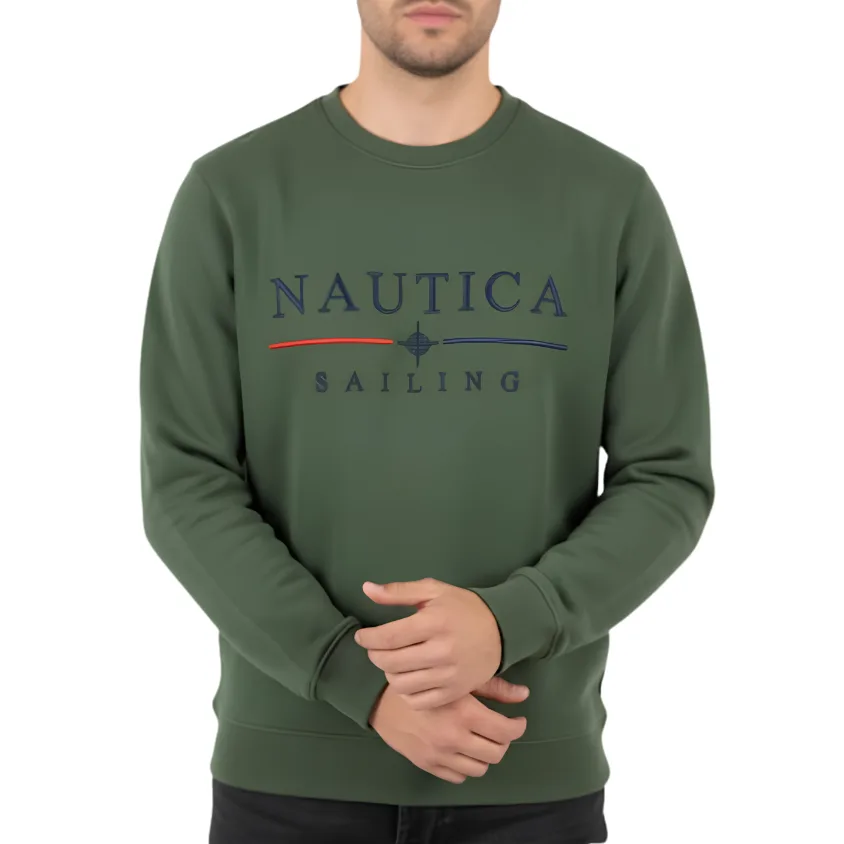 Premium Fleece Crew Neck Sweatshirt [Nautical Sailing] - S to XL | 5 Colors